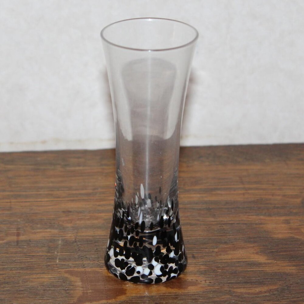 Tequila Rose Tall Black White Speckled Shot Glass